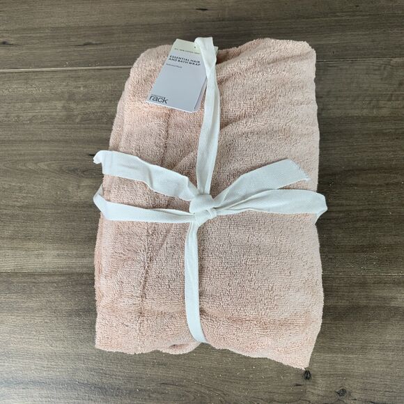 Soft Spa Bath Body Wrap Towel Bathrobe w/ Fast Dry Hair Drying Cap M/L - Cotton - Picture 2 of 8